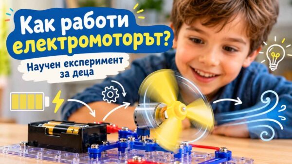 Как работи електромоторът? - експеримент